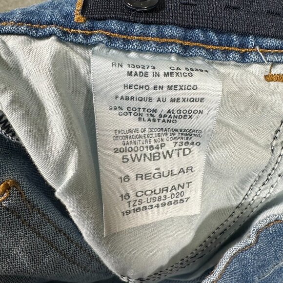 Wrangler Straight Leg Jean Size 16 Straight Fit Womens Blue 5-pocket - Picture 9 of 13